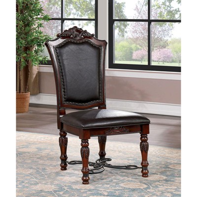 CAVINAS 23" Chateau De Ville Dining Chairs,Set of 2,Luxury Upholstery Chairs with/without Armrest,Formal Dining Room Chairs