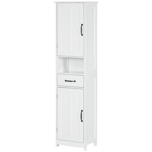 Dropship Kleankin 71 Tall Bathroom Storage Cabinet, Narrow Toilet Paper  Cabinet With Open Shelves, 2 Door Cabinets, Adjustable Shelves For Kitchen,  Hallway, Living Room, White to Sell Online at a Lower Price