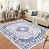 Vintage Boho Printed Area Rugs for Living Room,Stain Resistant Washable Rug,Large Soft Low Pile Carpet for Bedroom/Dining Room - 4 of 4