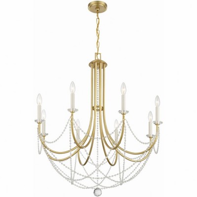 Crystorama Lighting Delilah 8 - Light Chandelier in  Aged Brass