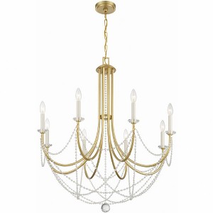 Crystorama Lighting Delilah 8 - Light Chandelier in  Aged Brass - 1 of 3