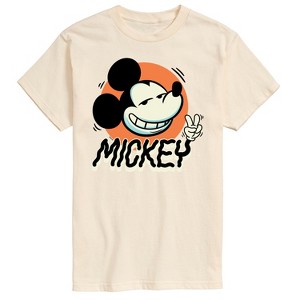 Men's - Disney - Mickey Peace Short Sleeve Graphic T-Shirt - 1 of 4