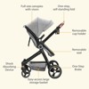 2-in-1 Baby Stroller Reversible Stroller, Bassinet with One-Hand Fold for Easy Access Stroller with Recliner and Extra Large Canopy - 4 of 4