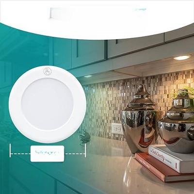 Wireless White LED Puck Light 3-Pack with Tap Technology