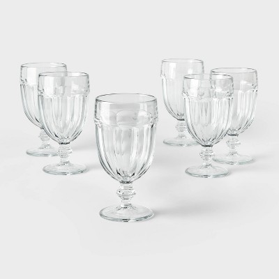 16oz 6pk Glass Tremont Goblet Glasses - Threshold™