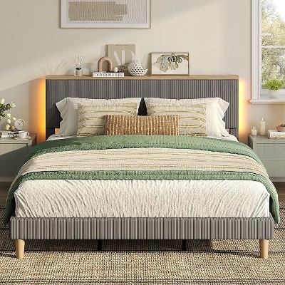 Bestier Queen Size Bed Frame with Headboard