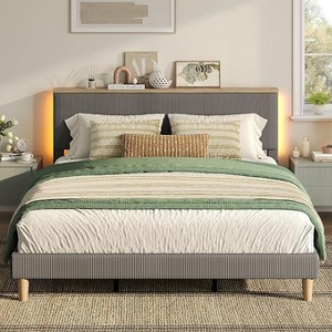 Bestier Queen Size Bed Frame with Headboard - 1 of 4