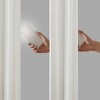 ChicFurnit Curtain Panel Twist Tab Total Blackout for Privacy and Light Blocking, White, 95"*50"*0.13" - 3 of 4