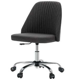 Grungis Office Chair with  with Wheels,Modern Fabric Armless Desk Chair for Adult,Student - 1 of 4