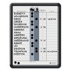 Quartet Employee In/Out Board, 11 x 14, Porcelain White/Gray Surface, Black Plastic Frame - 2 of 3