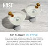 HOST Glass Freeze Martini Glasses Drink Cooler, Insulated Glasses with Silicone Band, Fun Cocktail Glasses with Cooling Gel 9oz Set of 2 in Gray - 3 of 4