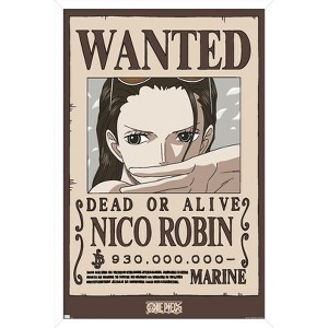Trends International One Piece - Nico Robin Wanted Poster Framed Wall Poster Prints - 1 of 4