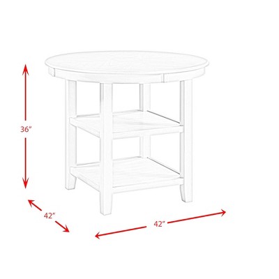 Taylor Dark Walnut Round Counter Height Dining Table