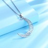 Sterling Silver Filigree Moon Pendant Necklace - 2 of 4