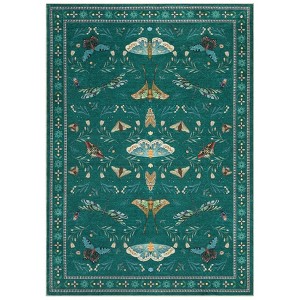 Insect Washable Soft Area Rugs for Living Room Bedroom Dining Room Stain Resistant Ultra-Thin Non Slip Rug Large Carpet for Office Nursery Bedroom - 1 of 4