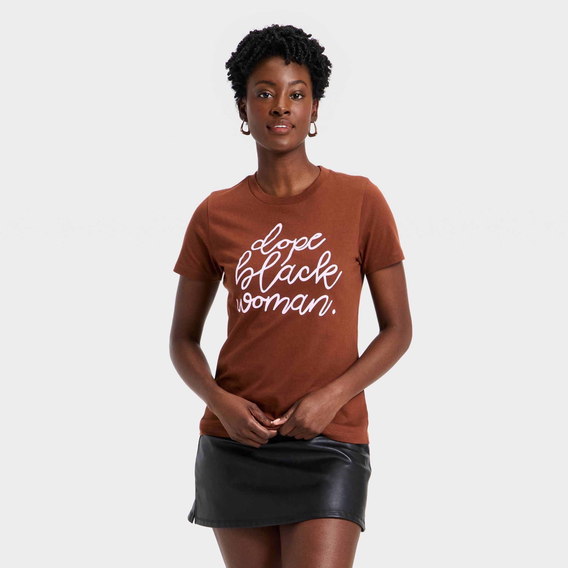 Black History Month Legendary Rootz Women's Black Woman T-Shirt - Brown