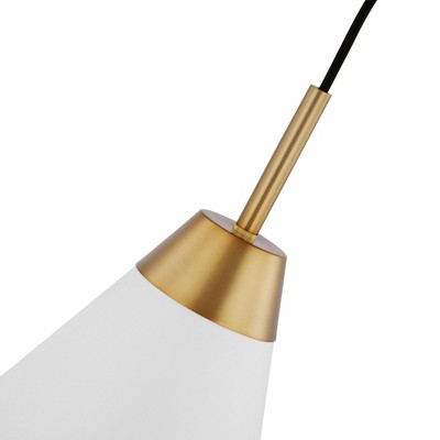 Nuvo Lighting Tango 1 - Light Pendant in  Matte White/Burnished Brass