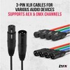 LyxPro 4-Channel XLR to Cat6 Ethercon Cable - Male & Female Connector - 3 of 4