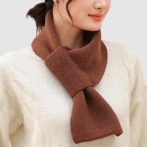 Anna-Kaci Women's Soft Knit Scarf with Pull-Through Loop Design, Cozy Textured Fabric and Easy Draped Styling for Everyday Wear 29.5x7in - 1 of 4