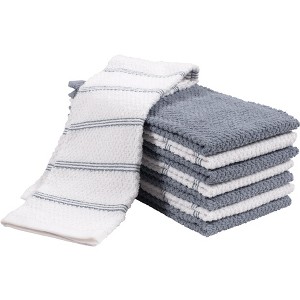 KAF Home Pantry Set of 8 Piedmont Kitchen Towels | Set of 8, 16x26 Inches | Ultra Absorbent Terry Cloth Dish Towels - 1 of 4
