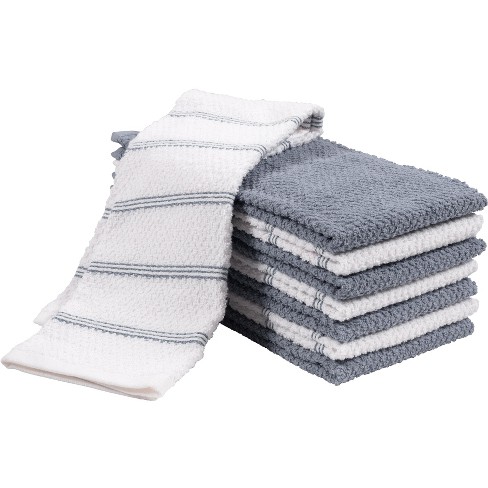 Kitchenaid 4pk Cotton Albany Kitchen Towels Gray : Target