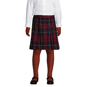 Lands' End School Uniform Kids Plaid Box Pleat Skirt Top of the Knee - 1 of 4