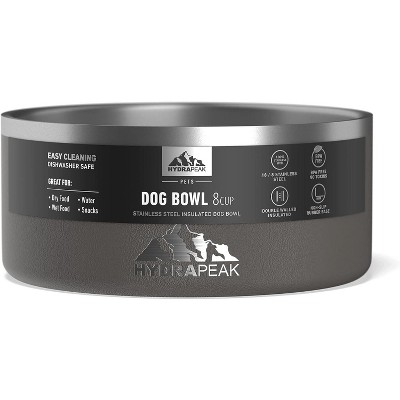 Hydrapeak Graphite Non-Slip Stainless Steel Dog Bowl