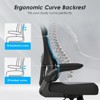 RISOKEYS Ergonomic Office Chair - with Lumbar Support, Space-Saving Flip Armrests, Breathable Mesh Design for Home Office, Gaming - 4 of 4