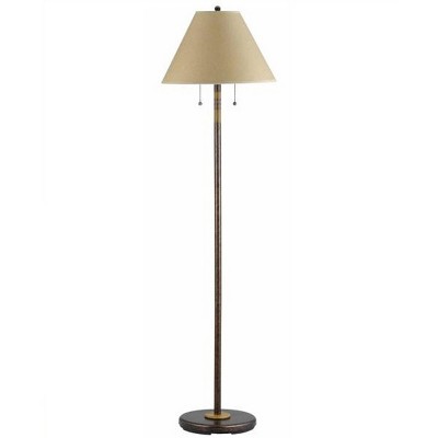 58" 3-way SOHO Metal Floor Lamp Rust- Cal Lighting