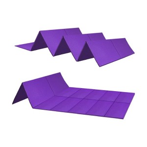 Toyzone World Purple Thick Folding Travel Yoga Mat - 1 of 3