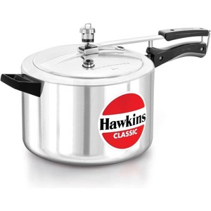 Hawkins Classic 8L Aluminum Pressure Cooker: 1-Year Warranty, Cool Touch Handle, Hand Wash, Stovetop, Silver - 1 of 4