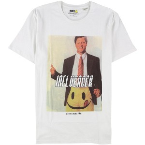 Elevenparis Mens Lantana Graphic T-Shirt, White, Large - 1 of 2