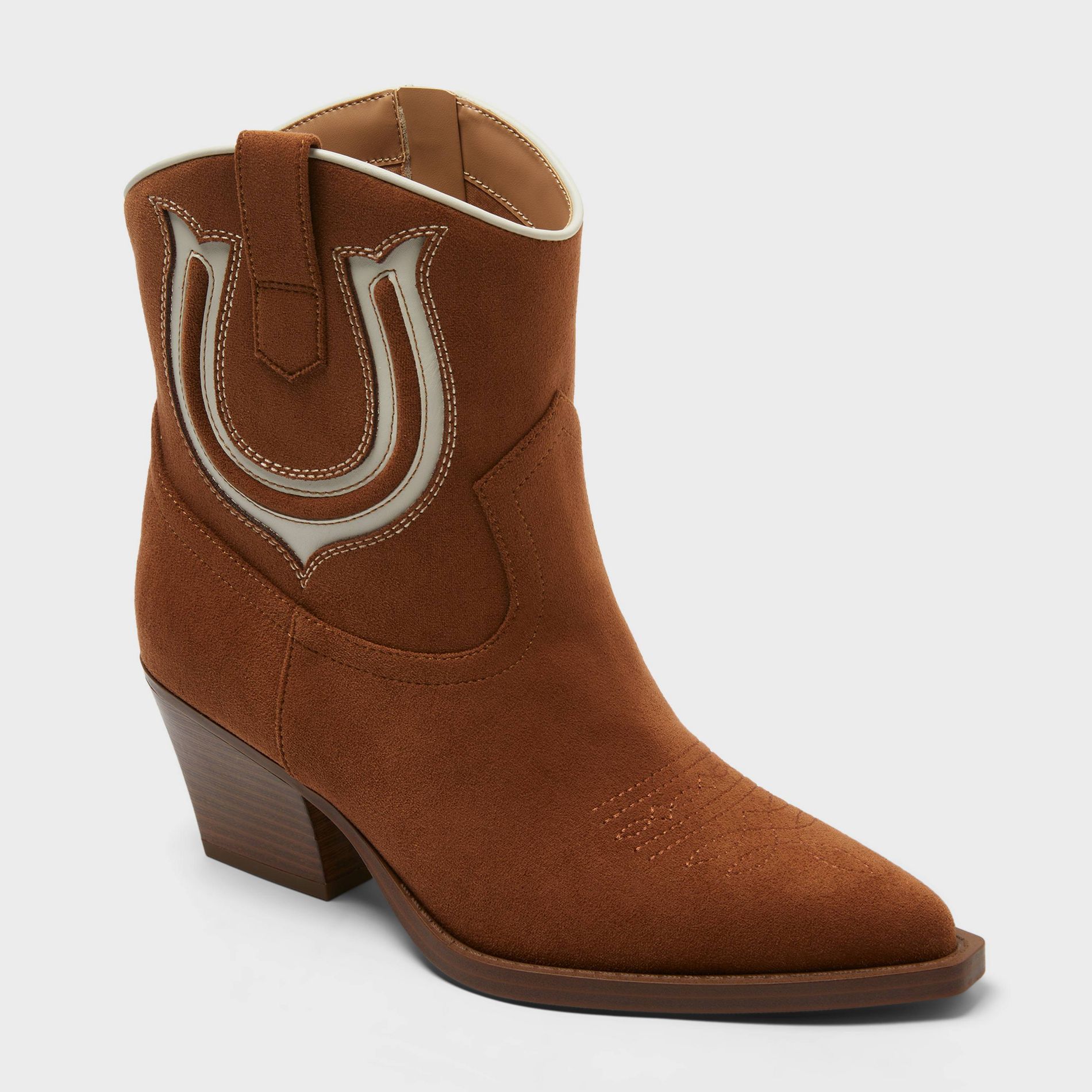 Women's Frannie Ankle Boots - Universal Thread™ Cognac