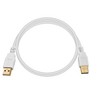 Monoprice USB 2.0 Cable - 3 Feet - White | USB Type-A Male to USB Type-A Male, 28/24AWG, Gold Plated, 480 Mbps - 4 of 4