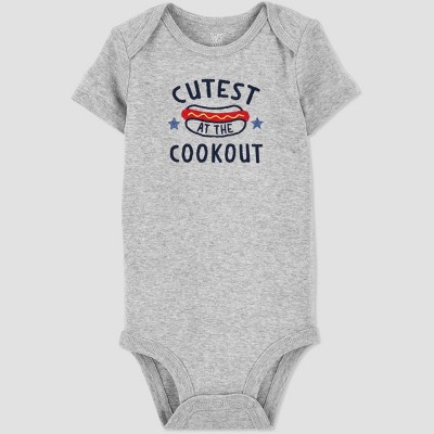 Baby Boys' Cookout Bodysuit - Just One You® made by carter's Gray Newborn