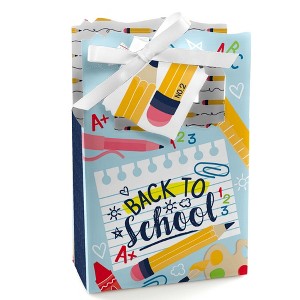 Big Dot of Happiness Back to School - First Day of School Classroom Decorations and Favor Boxes - Set of 12 - 1 of 4