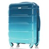 Whisen Luggage Set of 3, 20-inch with USB Port, Airline Certified Carry-on Luggage with Cup Holder, Hard Shell with Spinner Wheels - 4 of 4