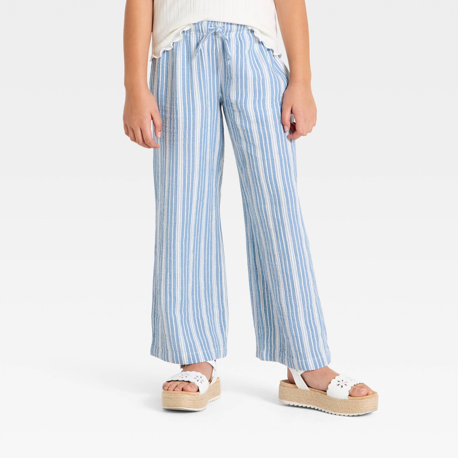 Girls' Striped Pull-on Beach Pants - Cat & Jack™