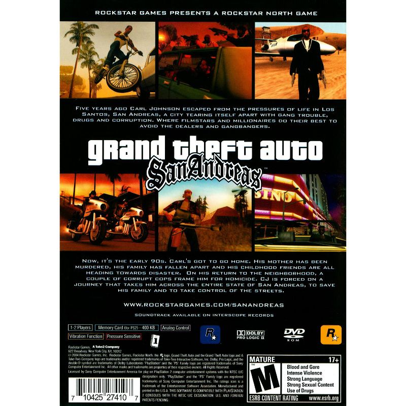 Grand Theft Auto: San Andreas - PlayStation 2, 2 of 6