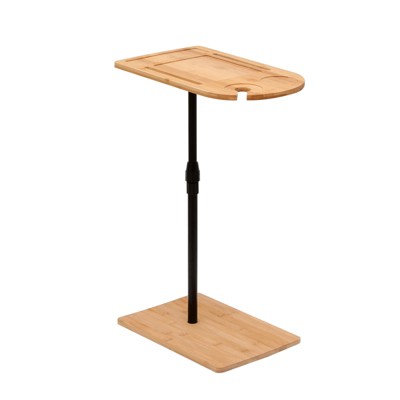 DSVIMOY 2-Tier Small Coffee Tables, Modern Sofa Side Table with Storage Shelf, Living Room End Tables, Black, 27.55"*13.66"*27.75"