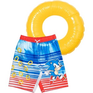 SEGA  Sonic The Hedgehog     Swim Trunks Bathing Suit Little Kid to Big Kid - 1 of 4