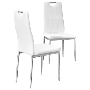 Best Master Furniture,Beverly Faux Leather Upholstered Side Chair (Set of 2) - 1 of 3