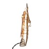 Kurt Adler 10-Light 9.75-Inch Capiz Angel Treetop with Scroll Design and Pearls - 3 of 4