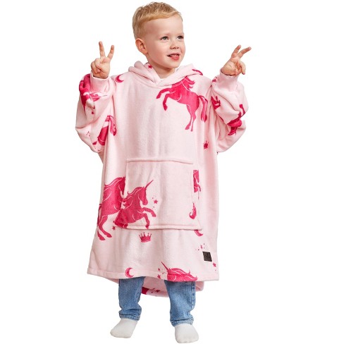 Snuggly™ Oversized Blanket Hoodie - Baby Pink