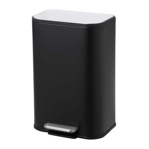Kitchen Trash Can, Stainless Steel Garbage Can, Step On Trash Can with Quiet Close Lid & Inner Bucket for Kitchen Office - 1 of 4
