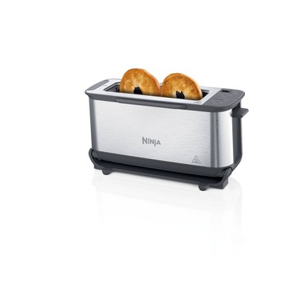 Home Shark 4 Slice Toaster, Stainless Steel Toaster with 7 Shade Settings, Extra  Wide Slots for Bagels, Silver 