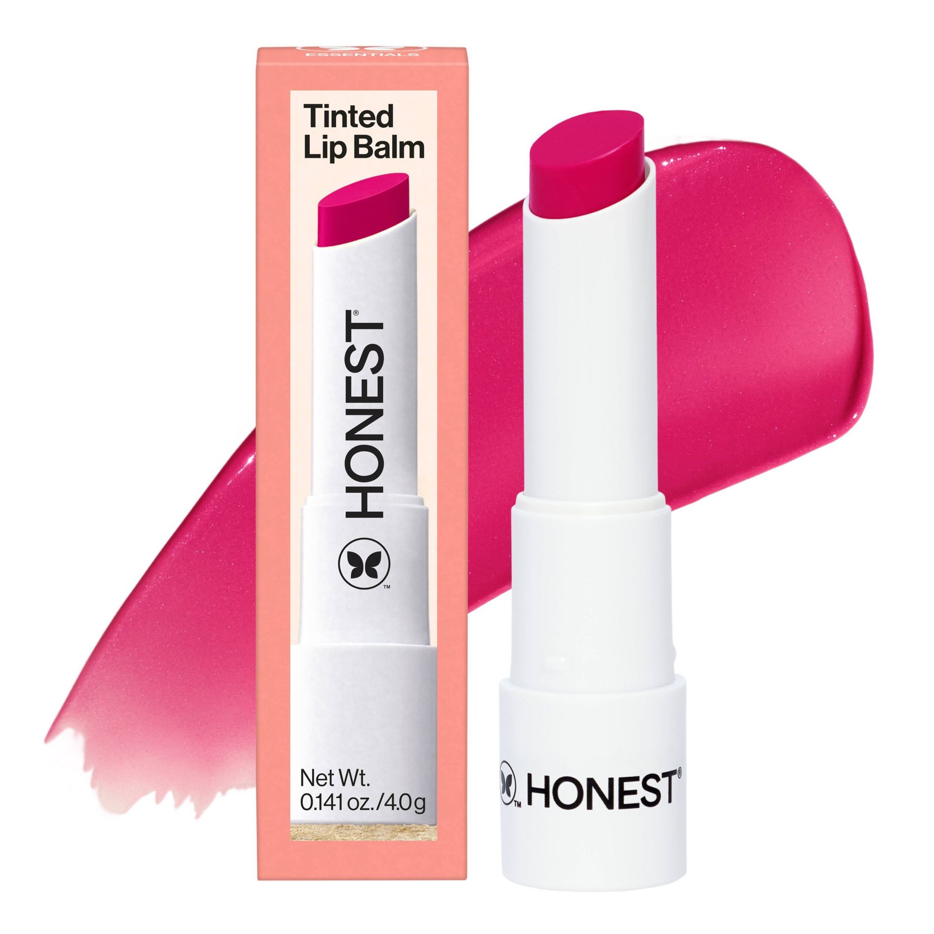 Honest Beauty Tinted Lip Balm with Avocado Oil - Dragon Fruit - 0.141 oz