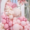 PartyWoo Balloons Pink White Pastel 18 12 10 5 Inch 140 pcs - 3 of 4