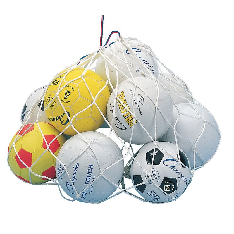 Champion Sports Nylon Ball Carry Net, 24" x 36", White, 2 of 3