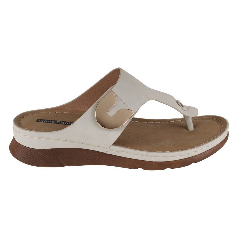 GC Shoes Sam Hardware Comfort Slide Flat Sandals, 2 of 6